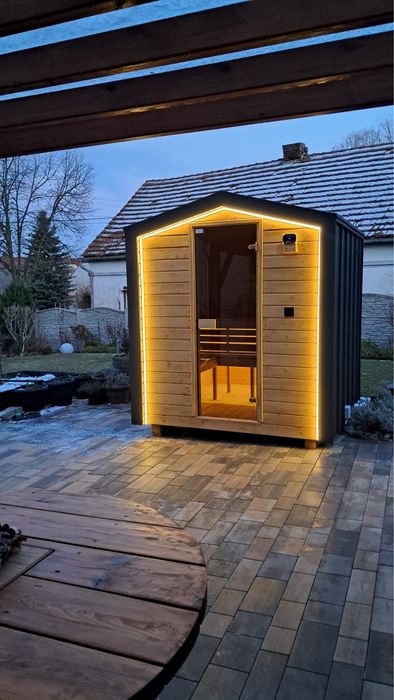 Sauna Ogrodowa z pełnym wyposażeniem