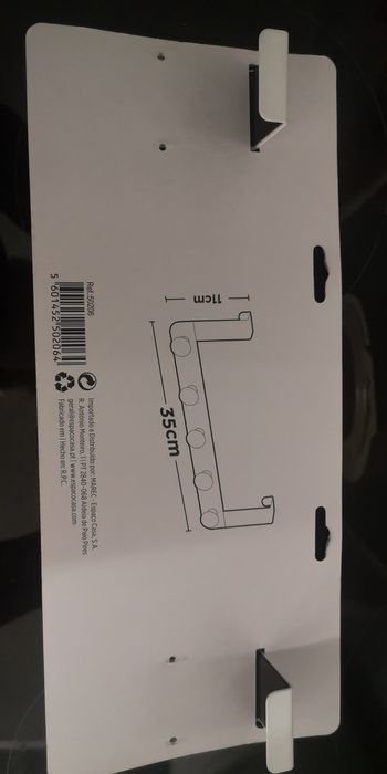 NOVO Cabide de porta branco