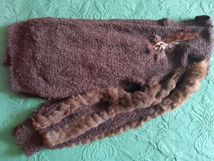 Casaco de malha castanho