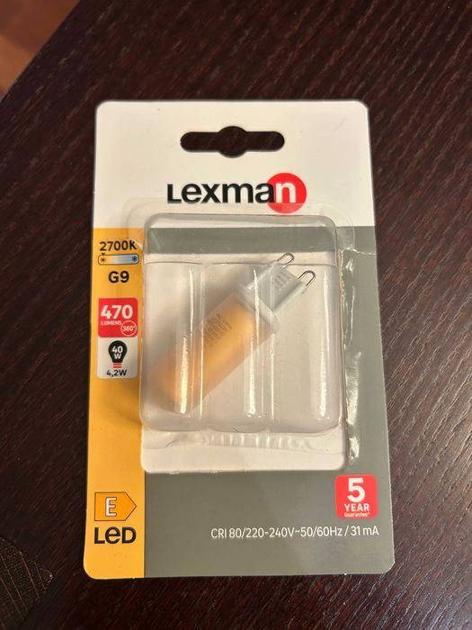 lampa wisząca led G9 metal szkło