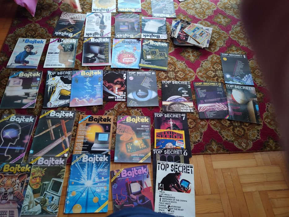 Czasopisma Bajtek,Top sekret, Comodore -Amiga , Komputer studio