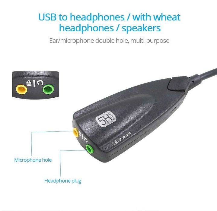 Placa de som externa USB