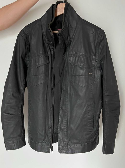 Vintage kurtka Oakley w stylu motocyklowym – męska S