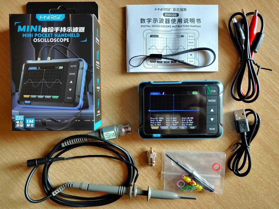 FNIRSI DSO153 Осцилограф зі щупом-дільником Гарантія