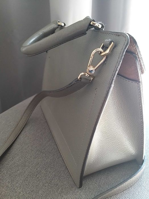 Сумка Furla оригінал. Шкіра, дуже добрий стан, сірий колір