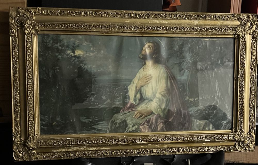 Quadro Kitch  Jesus no monte das Oliveiras