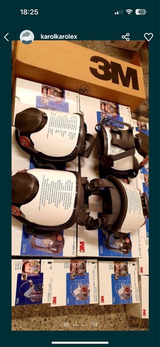 Maska 3 m plus 30 foli ochronnych