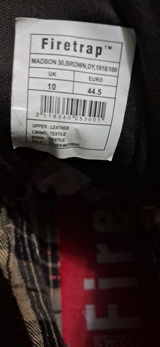 черевики 44,5р шкіра Firetrap