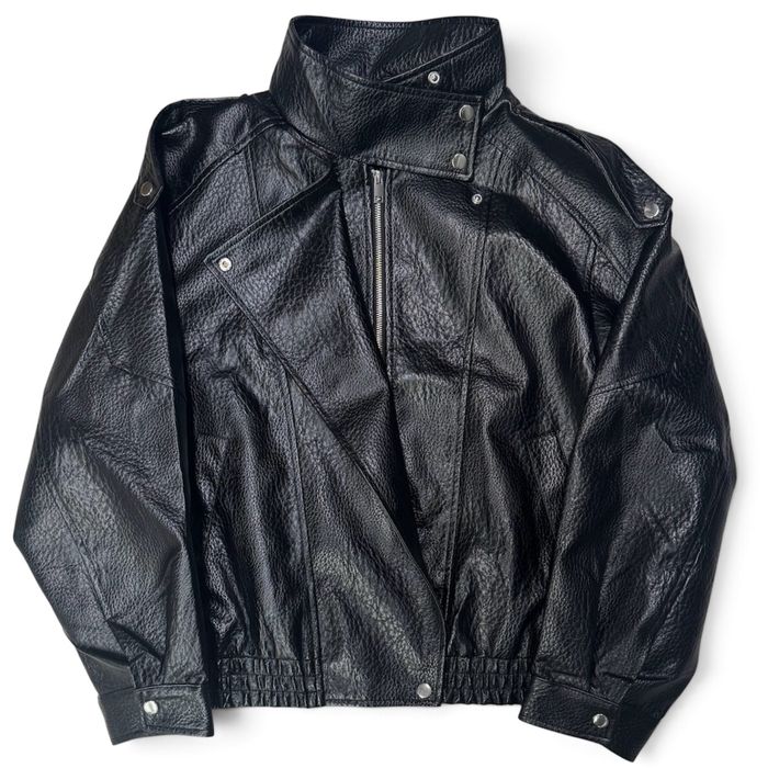 Кожаная куртка бомбер кожанка косуха bomber type erd opium archive vintage опиум архив винтаж y2k