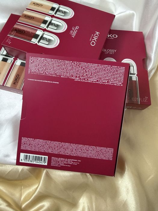 Подарункови набір 3d hydra glossy lip set kiko milano блиск кіко