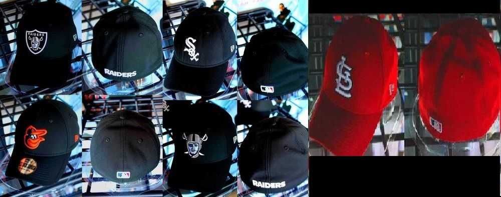 Czapki New Era 39THIRTY z USA Nowe Raiders NY New York Los Angeles / 4 Super Czapki