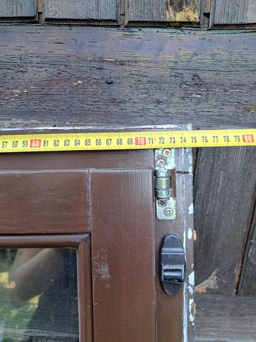 Okno drewniane z demontażu