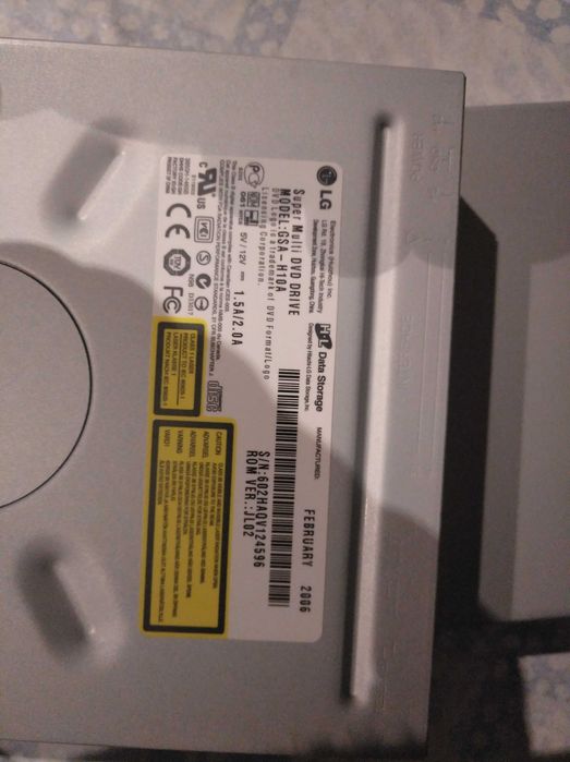 LG DVD Recorder/Player Model GSA-H10A64750735438978121