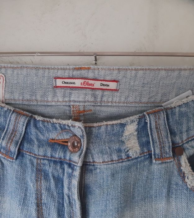 Spodnie jeansowe z haftem S.Oliver – boho unikatowe  38 40