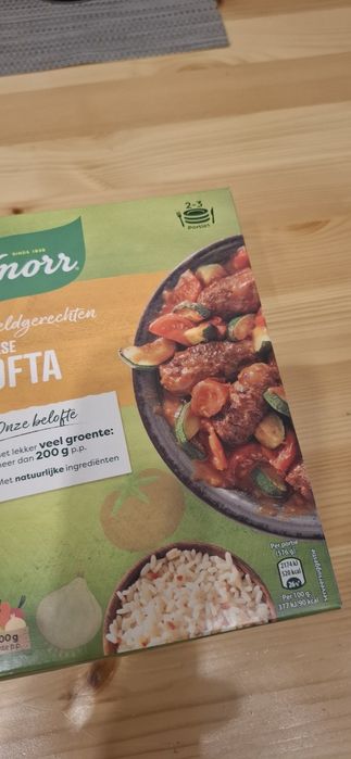 Dania Knorr 3 sztuki paella lasagne kofta