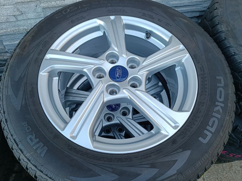 5x108 Ford koła zimowe zima Felgi aluminiowe alufelgi oryginalne 16 et45  Puma S-Max Mondeo Focus MK3 mk4 C-Max Galaxy Volvo opony 205/65R16 6,5-8mm
