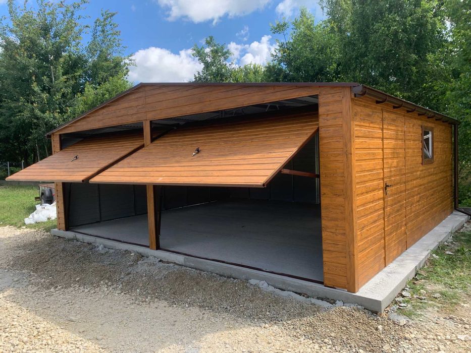 Garaże Blaszane Drewopodobone | PRODUCENT | PROFIL OCYNKOWANY