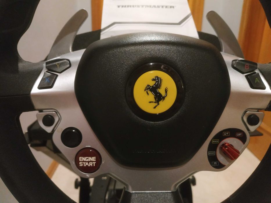 Volante Thrustmaster TX Ferrari 458 Italia Ed +Stand GT Omega PC XBOX