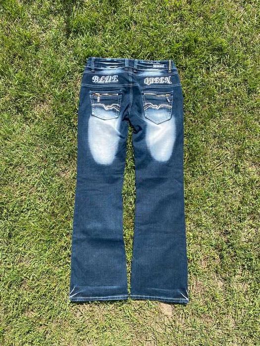 Spodnie damskie jeansy Blue Queen miss me bootcut M L 40 affliction