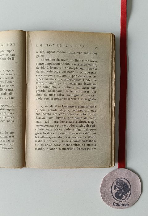 Um homem na lua, Edgar Allan Poe