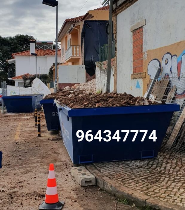 CONTENTORES para entulho, resíduos urbanos, industriais e jardinagem
