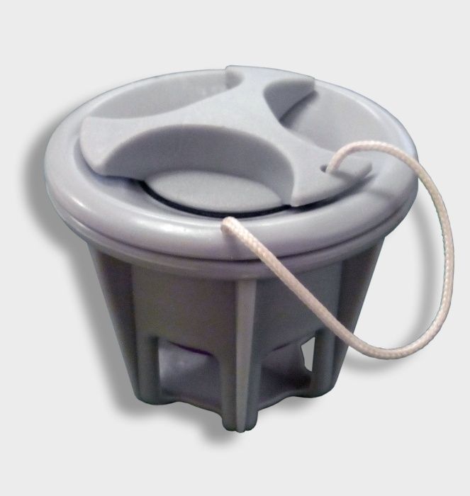 Клапан Повітряний для надувного човна. Сірий, чорний