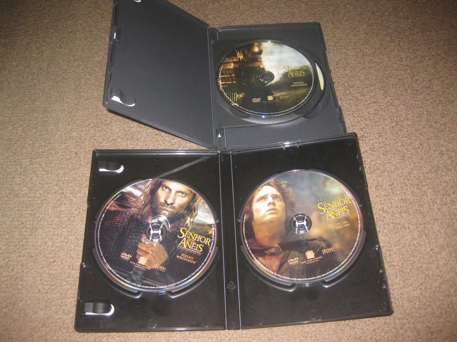 Colecção Completa em DVD "Senhor dos Anéis" Todos em Edição Especial!