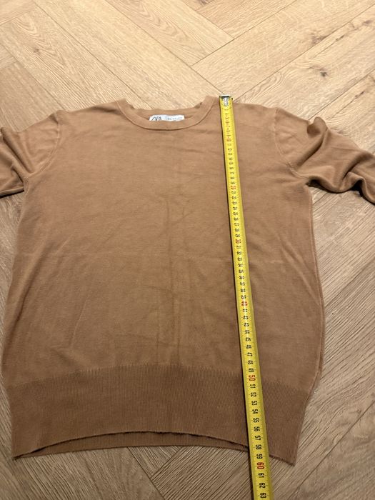 Sweterek ZARA beżowy roz XL wypada M