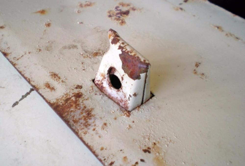 Caixa metálica de ferramentas Sarierep antiga metal vintage