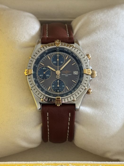 Breitling chronomat aço/ouro, Full set