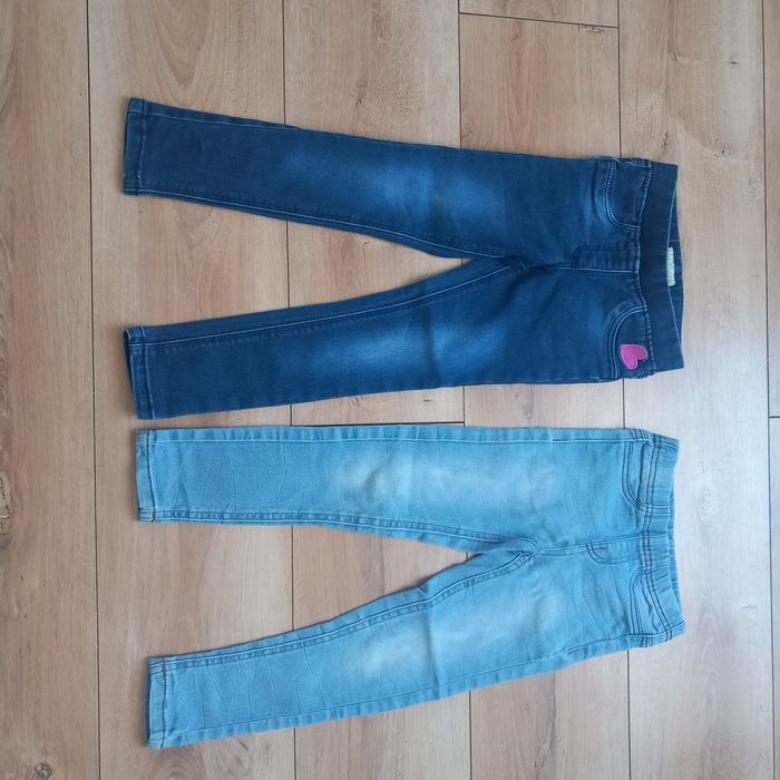Spodnie jeansy jeansowe jeansy dla dziewczynki rozmiar 110