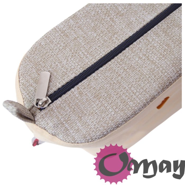 Naturalny organizer do OBAG STANDARD beż struktura granat wkład OMAY