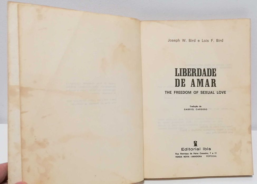 Livro - Liberdade de Amar (The Freedom of Sexual Love)