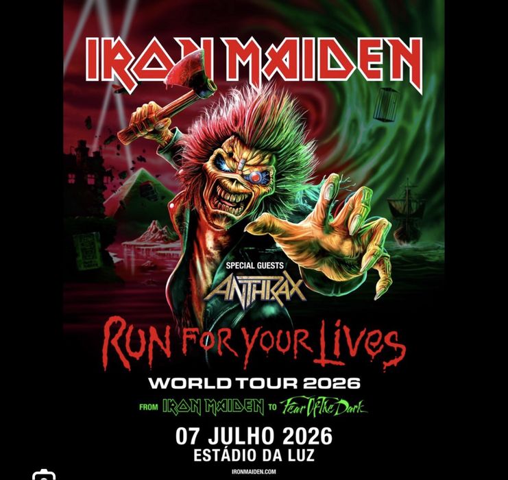 Bilhete iron maiden