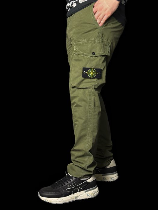 stone island cargo pants garment dyed оригинал