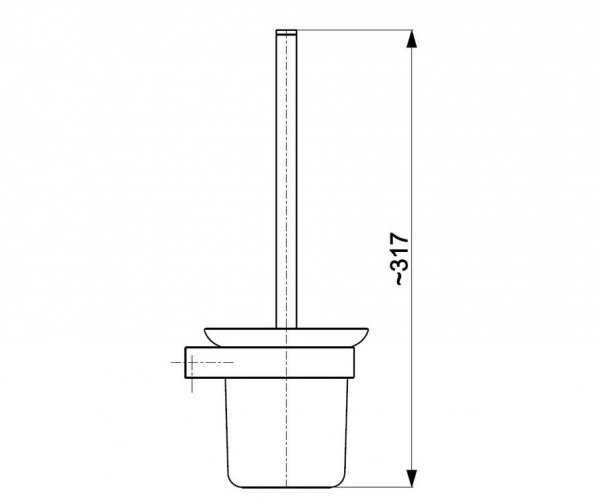 Szczotka toaletowa KFA crom
