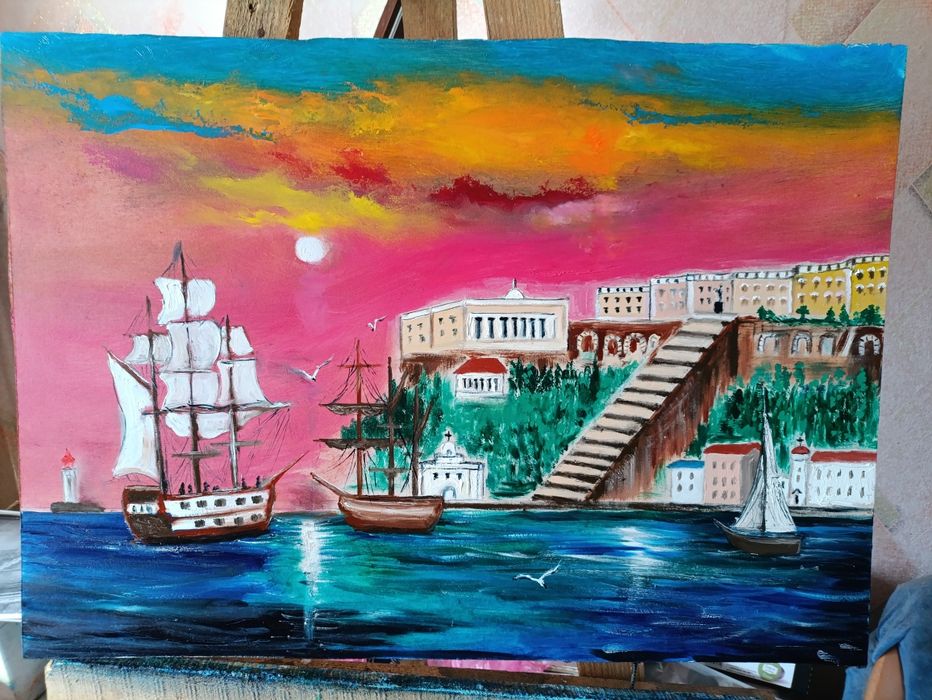 Картина маслом , холст на подрамнике , 40*50
