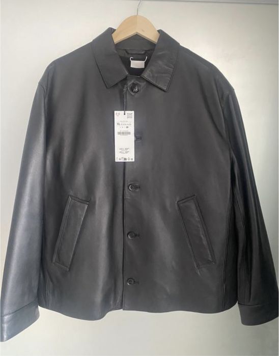 Кожаная куртка Zara man leather collection