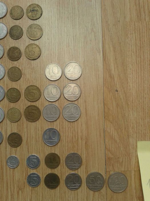 Monety różne od 10 gr do 100 zł obiegowe PRL różne od 1981 do 1990
