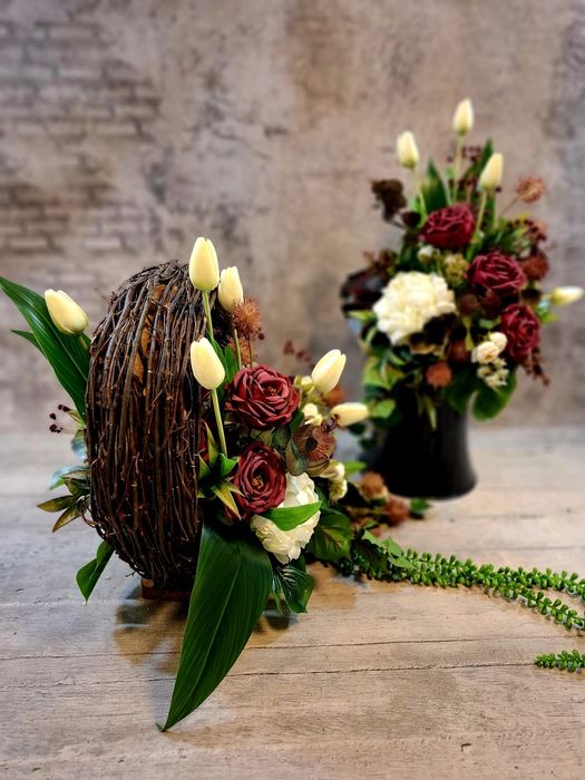 Komplet nagrobny na cmentarz bukiet kompozycja stroik