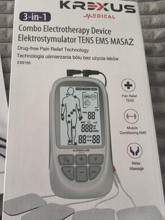 Elektrostymulator TENS EMS MASAŻ