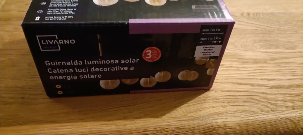 Livorno Lampki solarne ,fabrycznie nowe 5m