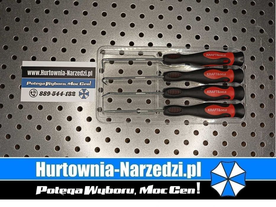 Zestaw haczyków z rękojeścią 4szt. Kraft&Dele KD10944