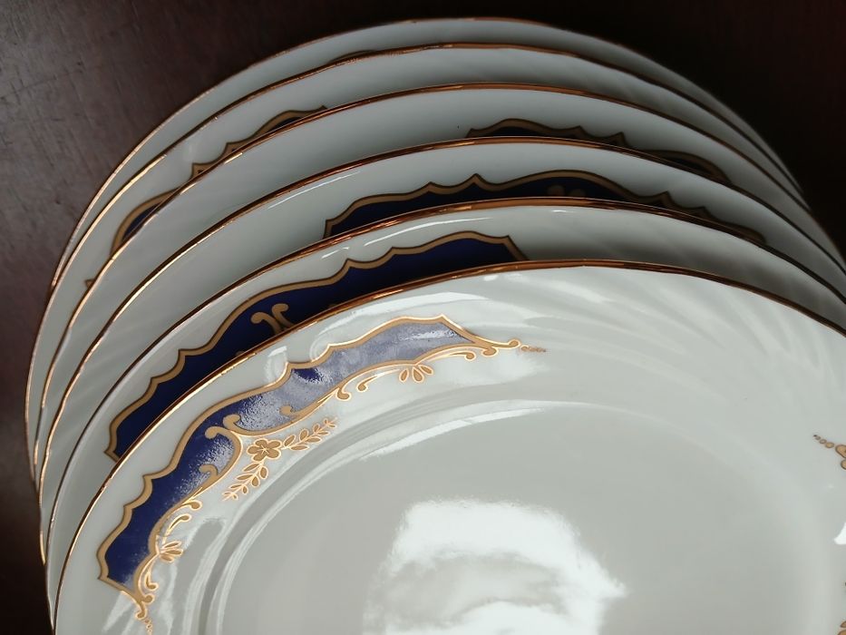 Niemieckie talerze śniadaniowe 6 sztuk komplet