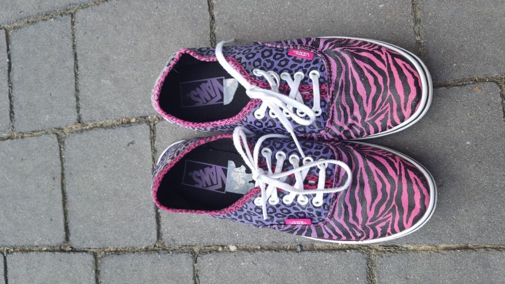 Vans trampki tenisowki Pink zebra panterka 38