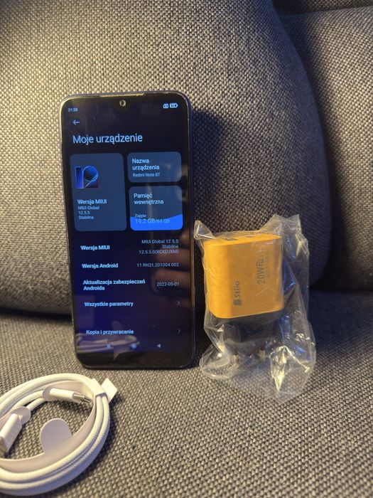 Xiaomi Redmi Note 8T komplet. Sprawne. Bez uszkodzeń. Bez sim-locka.