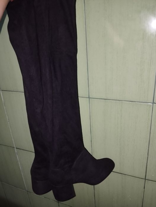 Жіночі ботфорди замшеві 37 розмір
