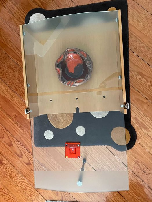 Extendable wooden and tempered glass living room table64585241329539121