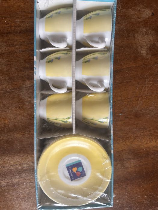 Набор чашек с блюдцами, 90 мл, 12 предметов Люминарк