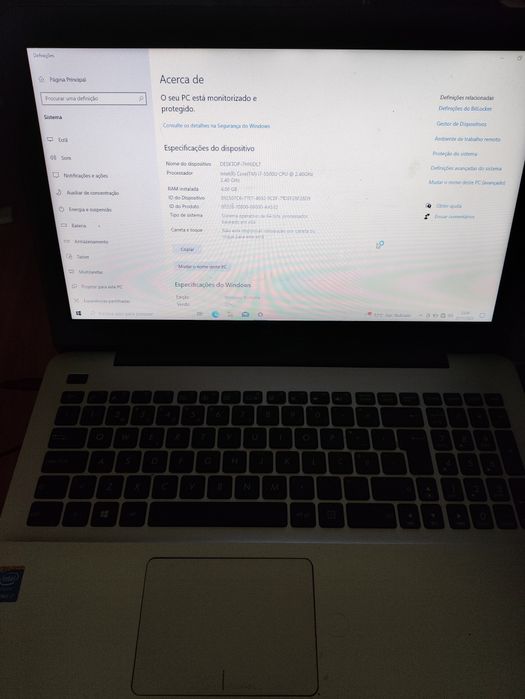 Portátil AVARIADO - Asus X555LJ - i7 5500u/ GeForce 920M